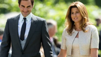 Roger Federer and Jennifer Aniston