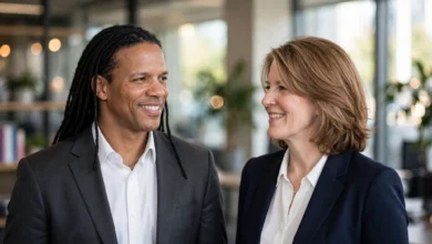 Barbara Sherwood and Charles Latibeaudiere